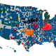 Illustration for article titled Facebook Data Give Us The Best Fandom Map of the NCAA Tournament
